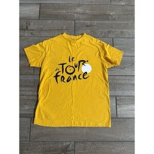 Mens Tour De France Yellow Cycling Race Promo T-Shirt Size Medium LNC